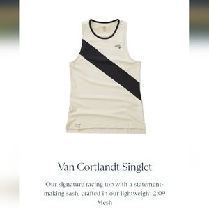 Tracksmith running Van Cortlandt Singlet size small